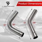 YOLANDO 3" Stainless Steel Exhaust Pipe Kit 16pc Mandrel Bent - Image 5