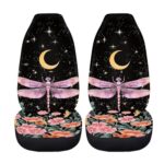 Moon Stars Dragonfly Car Seat Cover Universal Fit SUV Truck - Image 4