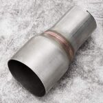 2.5" to 1.75" Exhaust Adapter Reducer Pipe Connector with Clamp - Image 2