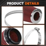 High-Performance Washable Air Filter for Trucks | 4" Cold Intake System | 231mm Inlet - Image 5