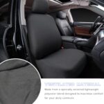Universal Black Car Seat Covers - Elastic Full Protection, Easy Clean Fabric - Image 3