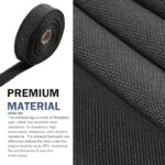 Bawkars 196" Exhaust Heat Wrap Tape Black Fiberglass Shield Kit - Image 4