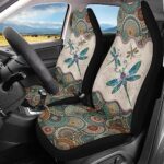 Boho Dragonfly Car Seat Covers 2pc Universal Breathable SUV Truck - Image 2