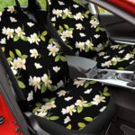 Tropical Plumeria Flower Car Seat Covers Set of 2 Universal Fit - Image 4
