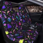Gothic Witch Car Seat Covers 2PC Universal Front SUV Truck - Image 7