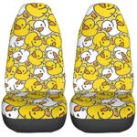 Cute Yellow Duck Car Seat Covers | Universal Fit | Protects Front Seats - Image 5