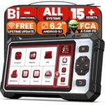 ANCEL FX6100 Professional Bidirectional OBD2 Scanner, All Systems Car Diagnostic Scanner with Active Test,15+ Reset, Oil/EPB/BMS/ABS Bleeding/SAS/D-PF Reset, FCA&CANFD, AutoVin&AutoScan, Free Upgrade