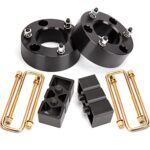Dynofit Leveling Lift Kit for 2004-2020 F150, 3" Front and 2" Rear Full Suspension Lift Kits Compatible with Ford F-150 2WD 4WD, 3 inch Strut Spacer and 2 inch Aluminum Block & Extended U-Bolt