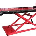 KATOOL 1500lbs Motorcycle Lift Side Extension Motorcycle Jack Table Pedal Hydraulic Pump Lift Table KT-Moto150