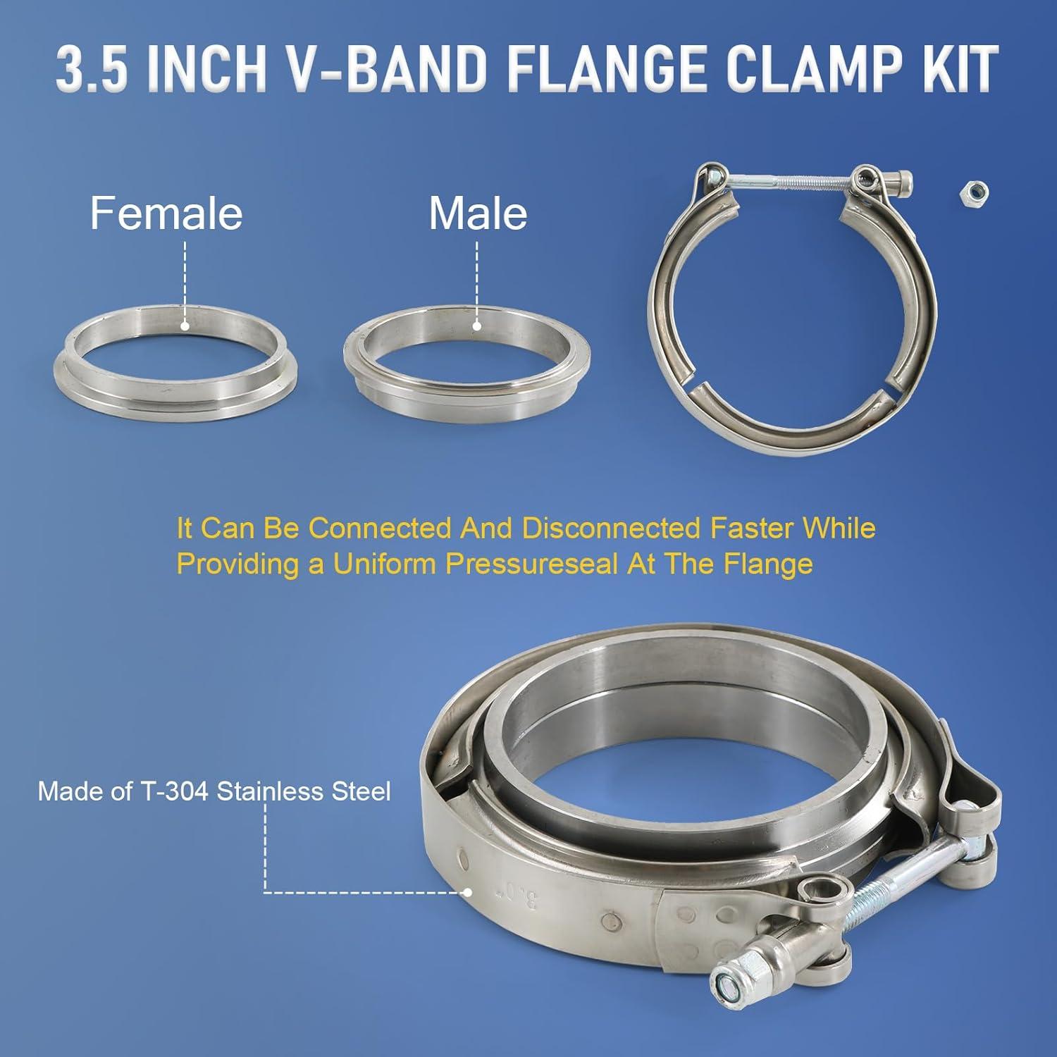 Turbo-Ready V-Band Clamps: Exhaust Power ​Unleashed!