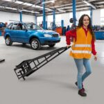 Heavy Duty Car Ramps w/ Hydraulic Jack: 11000LBS Portable Lift for Home Garage - Image 2