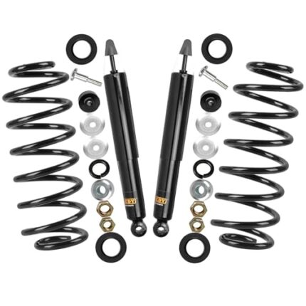 OREDY Rear Shock Absorbers Coil Spring Conversion Kit for 1990-2002 Lincoln Town Car/1992-2002 Ford Crown Victoria/Mercury Grand Marquis - 90003