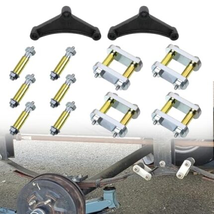 RYANSTAR RACING Heavy Duty Shackle Upgrade Kit with 2Pcs Trailer Leaf Spring Equalizers EQ-E1 35" Wheelbase Compatible with CRE3000 Stock and Equaflex Trailer Shackle kit