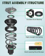 SCITOO Front Strut Assembly for 2009-2014 Nissan Murano Pair - Image 2