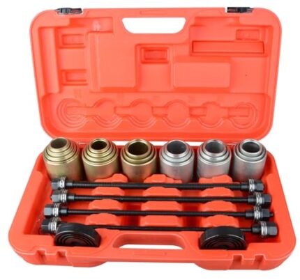 WINMAX TOOLS AUTOMOTIVE 26pc Universal Press and Pull Sleeve Kit Bushing Bearings and Seals Removal Installation Kit
