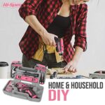 Pink 35PC Electric Screwdriver Tool Kit 3.6V USB Rechargeable - Image 4