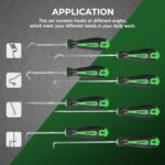 FTIHTRY 8PC Precision Pick Hook Set for Auto Oil Seal O-Ring Removal - Image 3