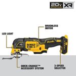 DEWALT 20V XR Cordless Oscillating Tool Variable Speed DCS356B - Image 4