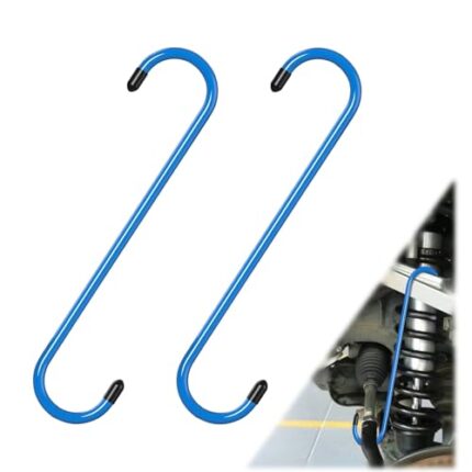 2PCS Brake Caliper Hanger Caliper Hangers Hooks with Rubber Tips, Durable Steel, Rust-Proof Automotive Tools for Braking, Axle, Suspension, Herramientas para Extensión de Frenos