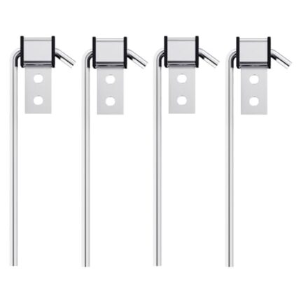 4 Pcs Heavy Duty Exhaust Hanger Rod-Universal Exhaust Hangers Muffler Hanger, Exhaust Hanger Rod forCar Exhaust System Kit, 3/8" Rod 10" Long