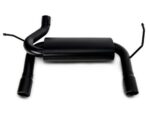 RedRock Axle Back Exhaust Black Tips 07-18 Jeep Wrangler JK - Image 2