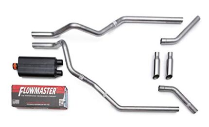 All-Stainless Flowmaster 50 Delta Flow Mandrel-Bent Dual Truck Exhaust Kit w/Tips