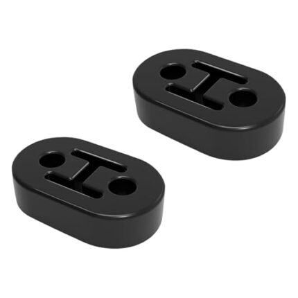 BFXM Exhaust Rubber Hanger, rubber muffler hangers. Rubber Insulator Bushing Mount, rubber exhaust mounts with 2 Holes 0.47 Inch, Universal Fit