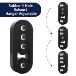 Heavy Duty Exhaust Hanger Rubber Mount 2PCS Black Muffler Isolator - Image 3