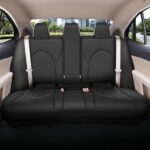 GIANT PANDA Black Leather Seat Covers Toyota Camry 2018-2025 Full Set - Image 3