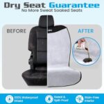 HAPPEGEAR Waterproof Car Seat Cover Universal Fit Non-Slip Towel - Image 2