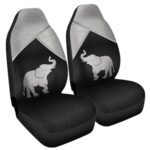 Elephant Print Car Seat Covers 2PC Universal Breathable Auto SUV - Image 2