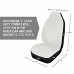 Skeleton Car Seat Covers 2PC Universal Fit Breathable Black SUV - Image 2