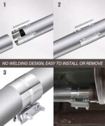 4" Stainless Steel Exhaust Band Clamp Lap Joint Pipe Coupler - Image 5