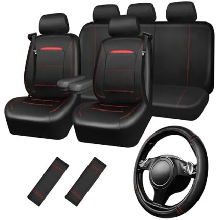 car seat covers and steering wheel cover