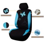 Mint Blue Lace Butterfly Car Seat Covers Full Set for Women - Image 2