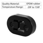 BFXM Universal Exhaust Rubber Hanger Mount 2 Hole Muffler Bushing - Image 3