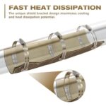 2 Set 6x12 Titanium Exhaust Heat Shield Pipe Wrap 1350°F Motorcycle - Image 6
