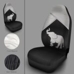 Elephant Print Car Seat Covers 2PC Universal Breathable Auto SUV - Image 8