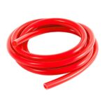 Silicone Vacuum Tubing Hose Line, 10 Ft 1/4" (6mm) Inner Diameter Hose, High Tempterature 130PSI Max Pressure for Multiple Use, Auto Replacement Vacuum Hose Line for Vehicle Radiator (Red)