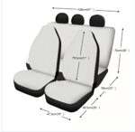 Dog Paw Carbon Fiber Car Seat Covers Universal Fit Trucks SUV - Image 4