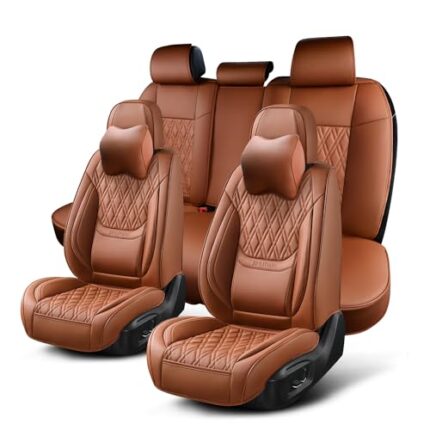 car seat covers dark brown