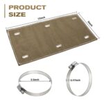 2 Set 6x12 Titanium Exhaust Heat Shield Pipe Wrap 1350°F Motorcycle - Image 2