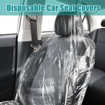 Fabbay 200pk Disposable Plastic Car Seat Covers Universal Fit - Image 6