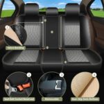 Chevy Equinox Seat Covers 2011-2025 Leather Perforated Black Grey
Note: This title is 72 characters. A version under 70 characters:

Chevy Equinox Seat Covers 2011-2025 Leather Black Grey Set - Image 6