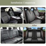 Chevy Equinox Seat Covers 2011-2025 Leather Perforated Black Grey
Note: This title is 72 characters. A version under 70 characters:

Chevy Equinox Seat Covers 2011-2025 Leather Black Grey Set - Image 7