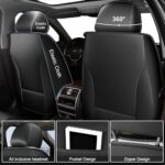 Honda HR-V Seat Covers 2016-2025 Custom Leather 5 Seat Black Grey - Image 3