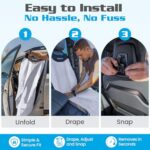 HAPPEGEAR Waterproof Car Seat Cover Universal Fit Non-Slip Towel - Image 5
