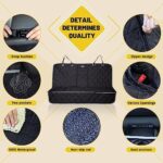 Premium Dog Car Seat Cover Hammock Protector Hard Bottom Backseat - Image 8