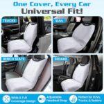 HAPPEGEAR Waterproof Car Seat Cover Universal Fit Non-Slip Towel - Image 4