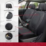 Dickies Front Car Seat Covers 2-Pack Universal Fit Airbag Safe - Image 2
